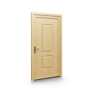 Porte d’entrée PVC – Panneaux emboutis EkoGreen - 006