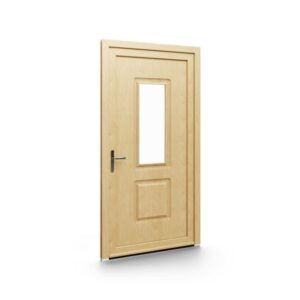 Porte d’entrée PVC – Panneaux emboutis EkoGreen - 006V01