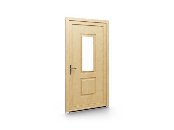 Porte d’entrée PVC – Panneaux emboutis EkoGreen - 006V01
