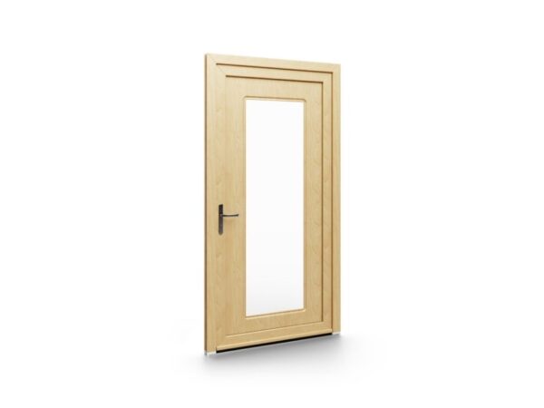 Porte d’entrée PVC – Panneaux emboutis EkoGreen - 010V01