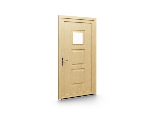 Porte d’entrée PVC – Panneaux emboutis EkoGreen - 012V01