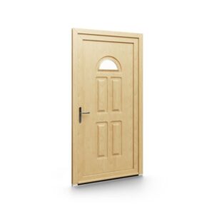 Porte d’entrée PVC – Panneaux emboutis EkoGreen - 029V01