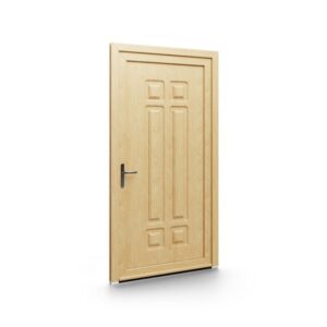 Porte d’entrée PVC – Panneaux emboutis EkoGreen - 043