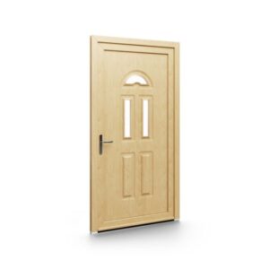 Porte d’entrée PVC – Panneaux emboutis EkoGreen - 086V03