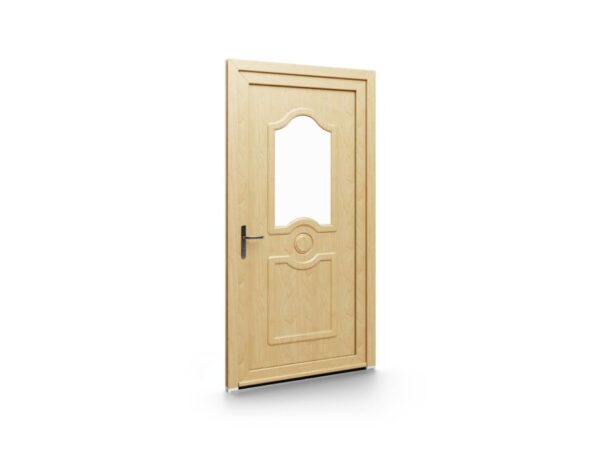Porte d’entrée PVC – Panneaux emboutis EkoGreen - 088V01