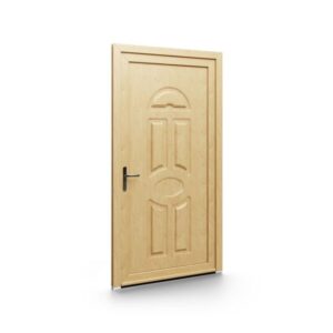Porte d’entrée PVC – Panneaux emboutis EkoGreen - 096