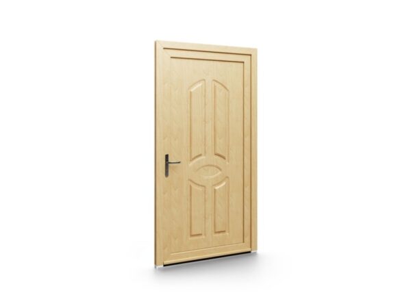 Porte d’entrée PVC – Panneaux emboutis EkoGreen - 097