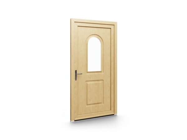 Porte d’entrée PVC – Panneaux emboutis EkoGreen - 102V01