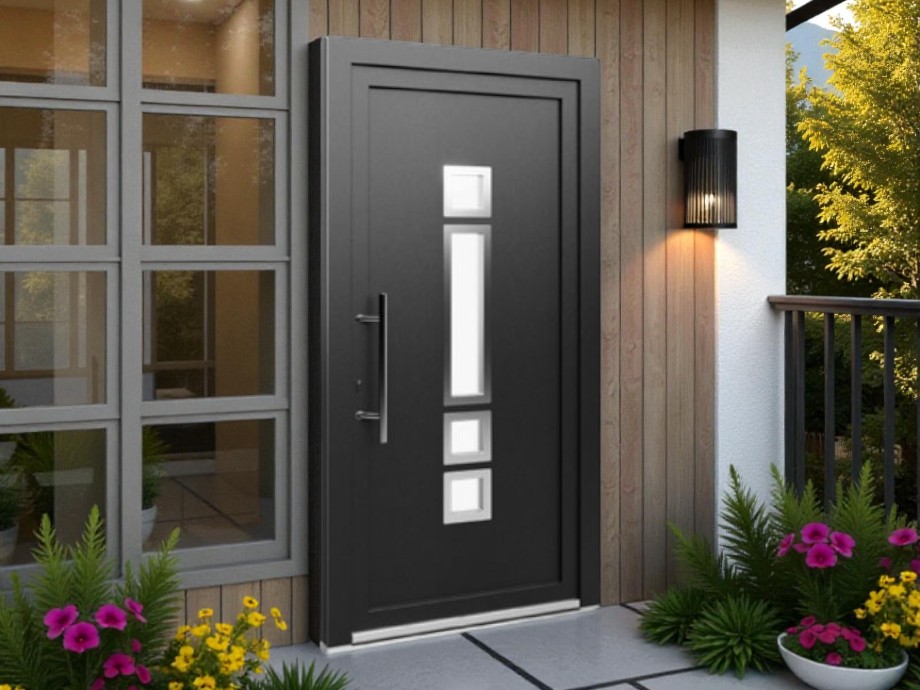 Porte d'entrée PVC - EkoLine - Panneaux 01