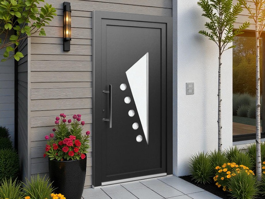 Porte d'entrée PVC - EkoLine - Panneaux 017