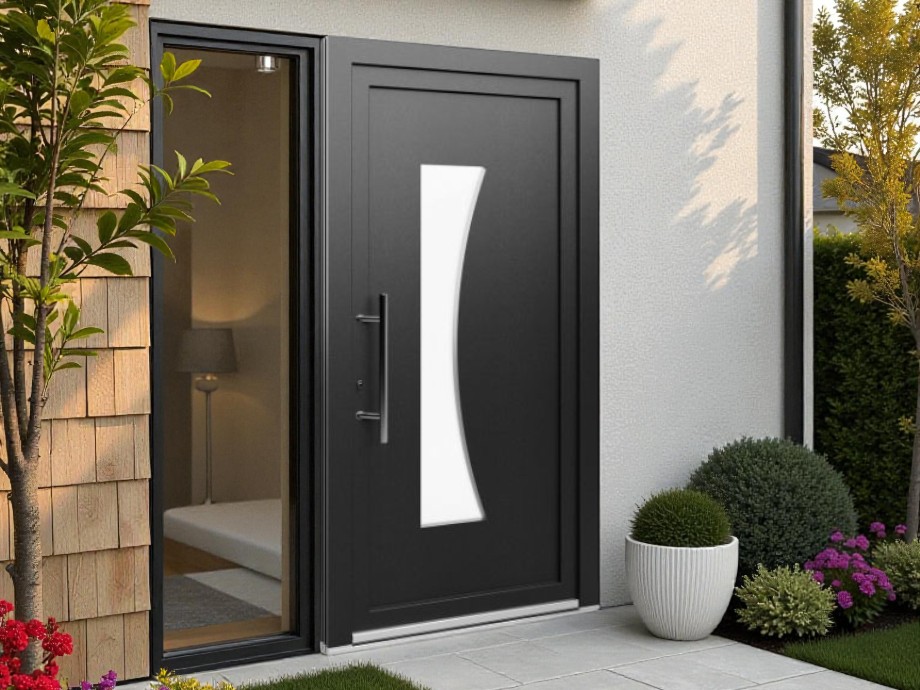 Porte d'entrée PVC - EkoLine - Panneaux 023