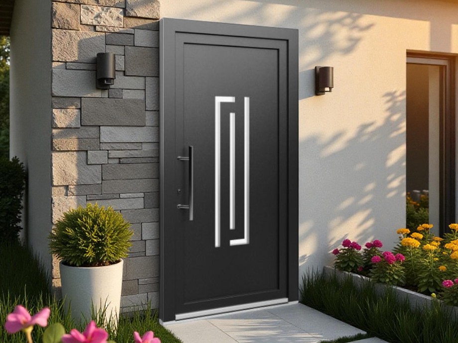 Porte d'entrée PVC - EkoLine - Panneaux 034