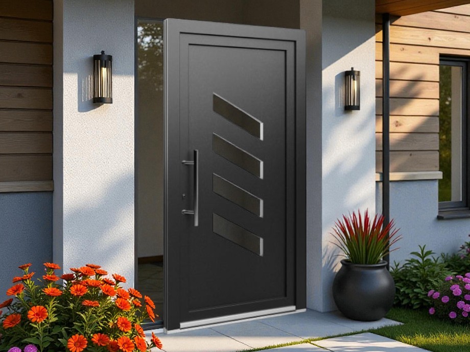 Porte d'entrée PVC - EkoLine - Panneaux 043