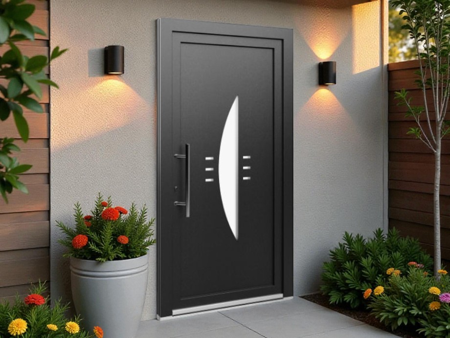 Porte d'entrée PVC - EkoLine - Panneaux 048