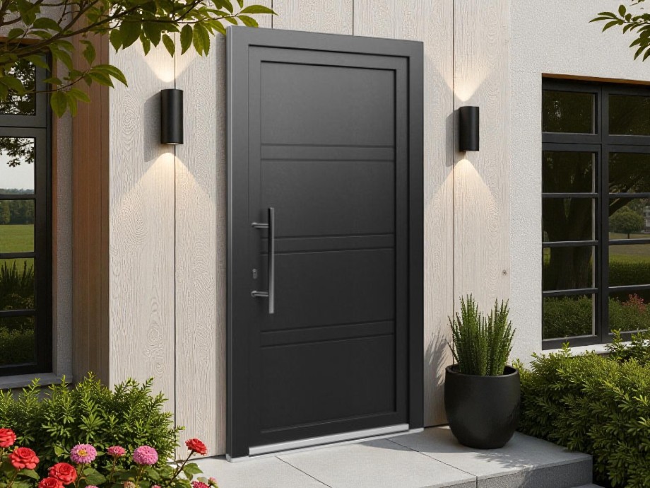 Porte d'entrée PVC - EkoLine - Panneaux 058