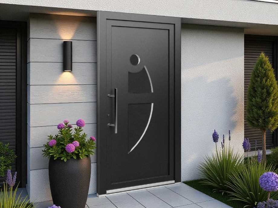 Porte d'entrée PVC - EkoLine - Panneaux 08