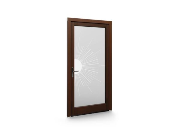 Porte d’entrée bois - Panneaux fraisés - Panel-A