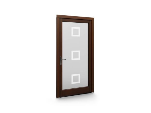 Porte d’entrée bois - Panneaux fraisés - Panel-J