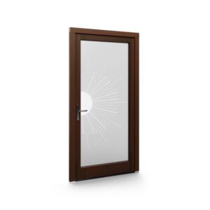 Porte d’entrée bois – Panneaux vitrés EkoVitre - 01