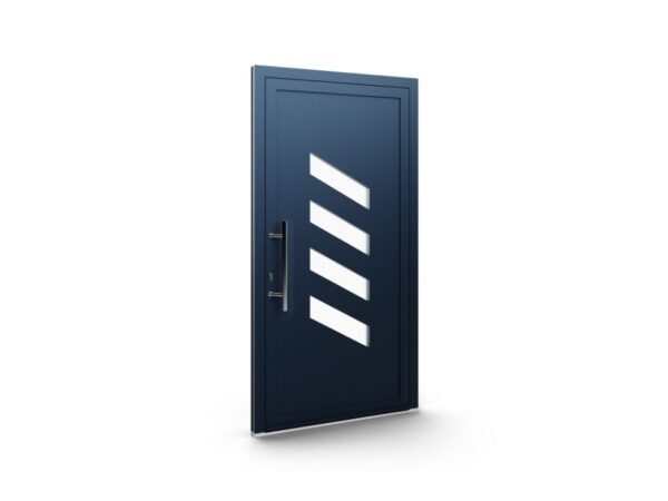 Porte d’entrée aluminium – Panneaux AluLine – 043