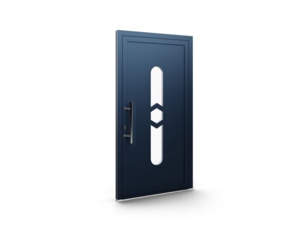 Porte d’entrée aluminium – Panneaux AluLine – 06