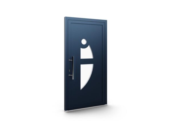 Porte d’entrée aluminium – Panneaux AluLine – 08