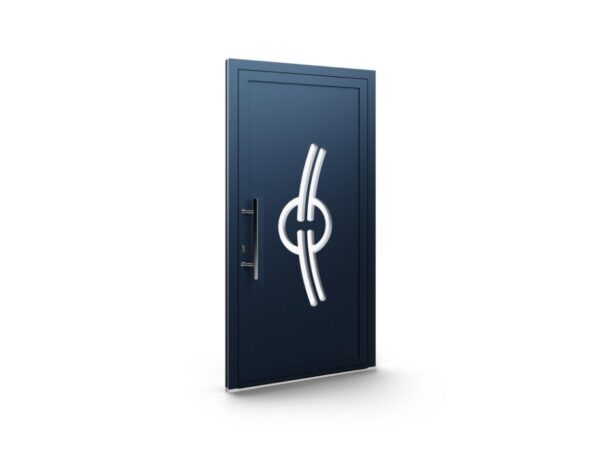 Porte d’entrée aluminium – Panneaux AluLine – 09