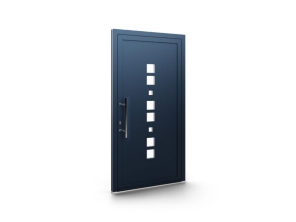Porte d’entrée aluminium – Panneaux AluLine – 123