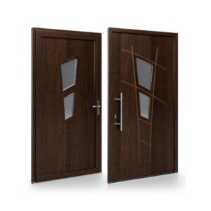 Porte d’entrée PVC – Panneaux affleurants - Amanda