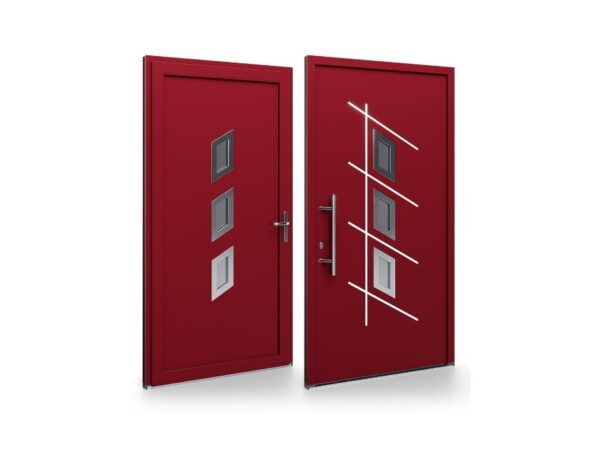 Porte d’entrée PVC – Panneaux affleurants - Angélika