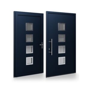 Porte d’entrée PVC – Panneaux affleurants - Denisa