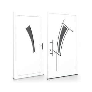 Porte d’entrée PVC – Panneaux affleurants - Donatela
