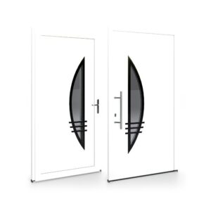 Porte d’entrée PVC – Panneaux affleurants - Flavia