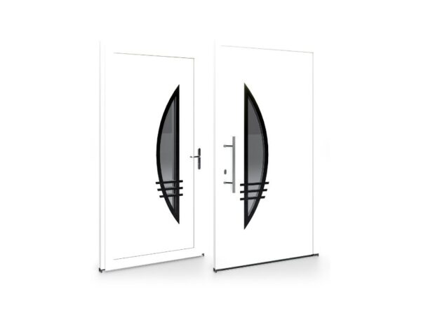 Porte d’entrée PVC – Panneaux affleurants - Flavia