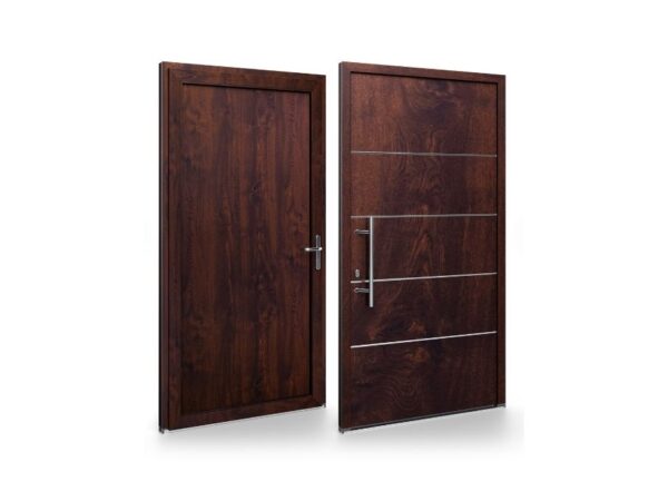 Porte d’entrée PVC – Panneaux affleurants - Flora