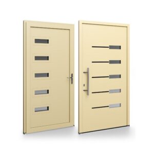 Porte d’entrée PVC – Panneaux affleurants - Kim