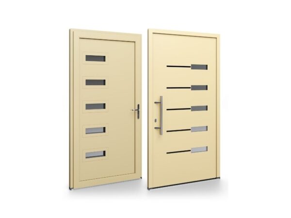 Porte d’entrée PVC – Panneaux affleurants - Kim