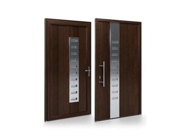 Porte d’entrée PVC – Panneaux affleurants - Kira