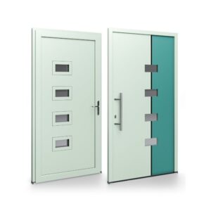 Porte d’entrée PVC – Panneaux affleurants - Laura