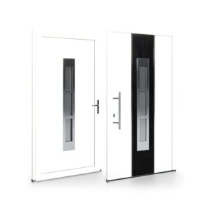Porte d’entrée PVC – Panneaux affleurants - Marion