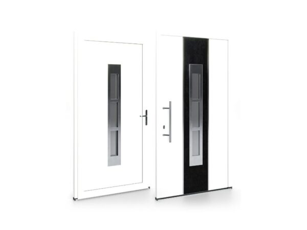 Porte d’entrée PVC – Panneaux affleurants - Marion