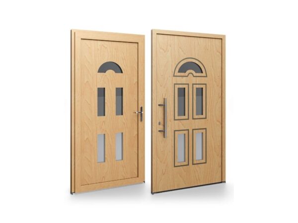 Porte d’entrée PVC – Panneaux affleurants - Milena