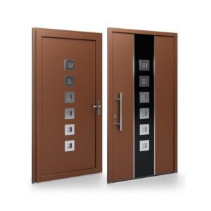 Porte d’entrée PVC – Panneaux affleurants - Miranda