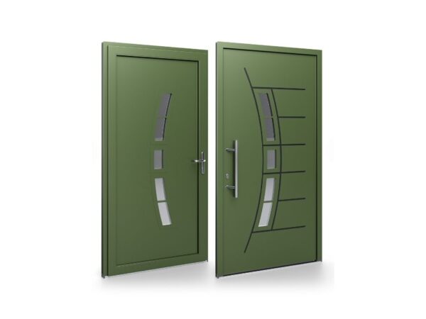 Porte d’entrée PVC – Panneaux affleurants - Miriam