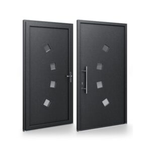 Porte d’entrée PVC – Panneaux affleurants - Nela