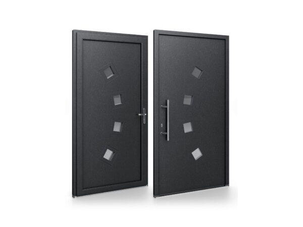 Porte d’entrée PVC – Panneaux affleurants - Nela