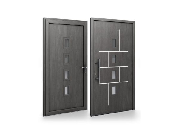 Porte d’entrée PVC – Panneaux affleurants - Raisa