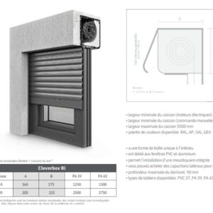 Volets roulants - Stores supérieurs Cleverbox Ri