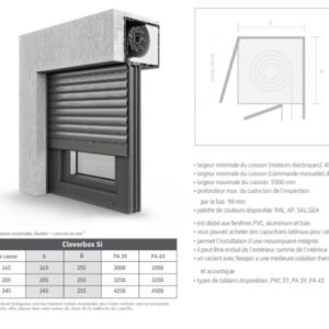 Volets roulants - Stores supérieurs Cleverbox Si