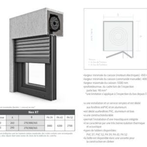 Volets roulants - Stores supérieurs Neo XT